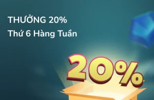 TA88 thưởng 20% thứ 6 hàng tuần