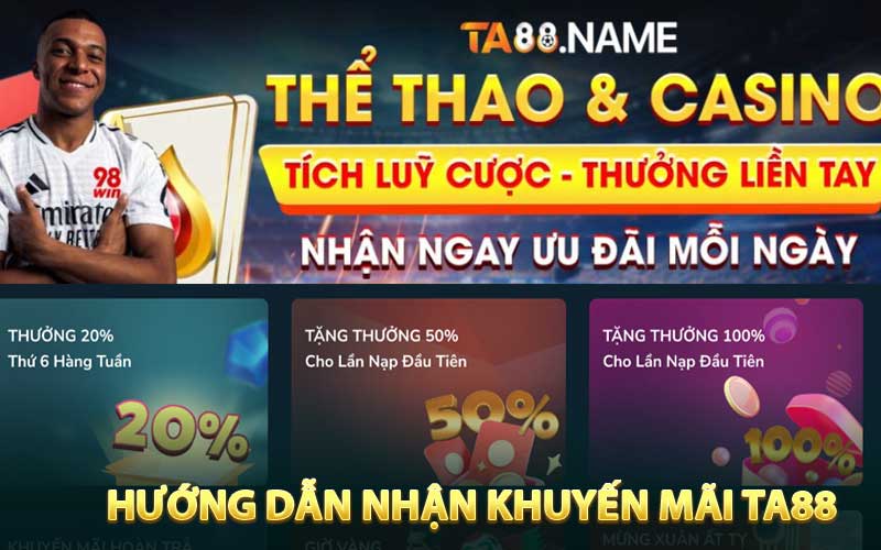 Hướng Dẫn Cách Nhận Khuyến Mãi TA88 